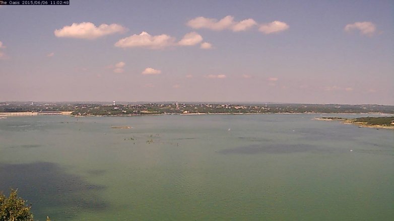 Lake Travis webcam, June 6, 2015 10:10 AM CT