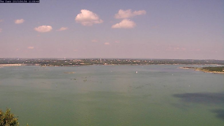 Lake Travis webcam, June 6, 2015 10:15 AM CT
