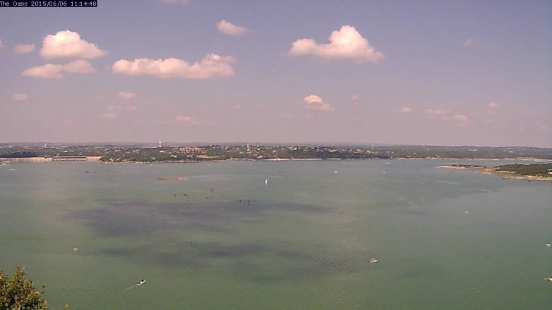 Lake Travis webcam, June 6, 2015 10:20 AM CT