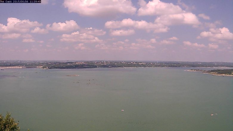 Lake Travis webcam, June 6, 2015 10:45 AM CT