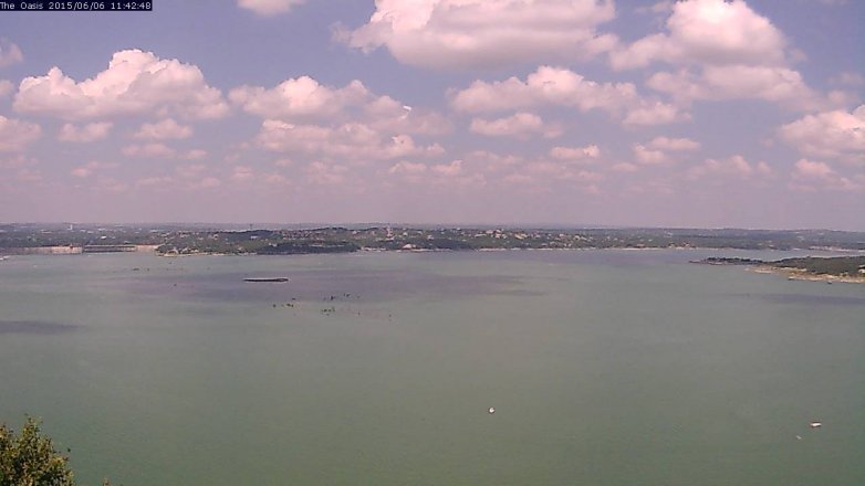 Lake Travis webcam, June 6, 2015 10:50 AM CT