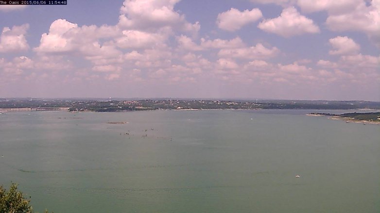 Lake Travis webcam, June 6, 2015 11:05 AM CT