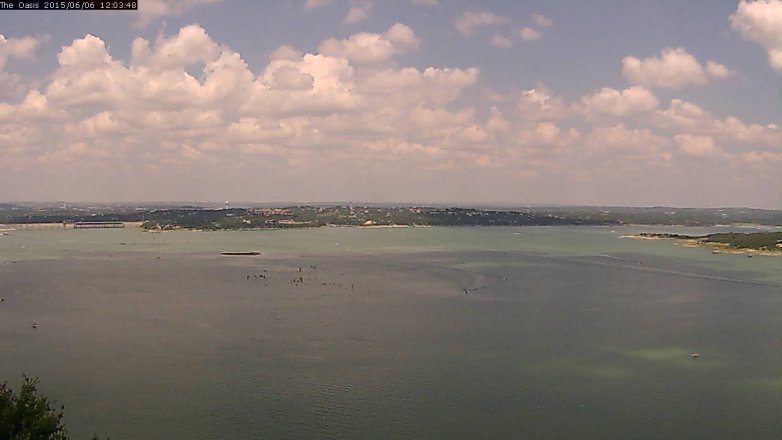 Lake Travis webcam, June 6, 2015 11:10 AM CT