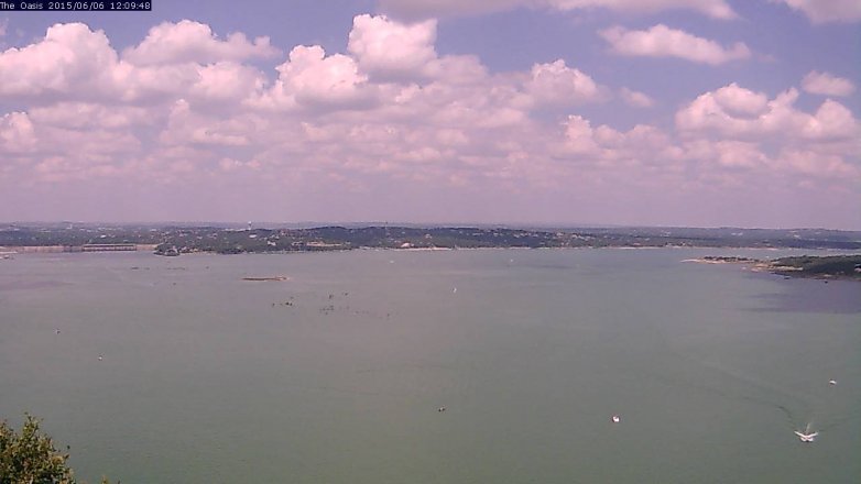 Lake Travis webcam, June 6, 2015 11:15 AM CT