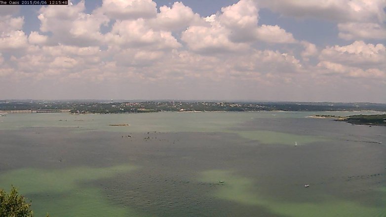 Lake Travis webcam, June 6, 2015 11:20 AM CT