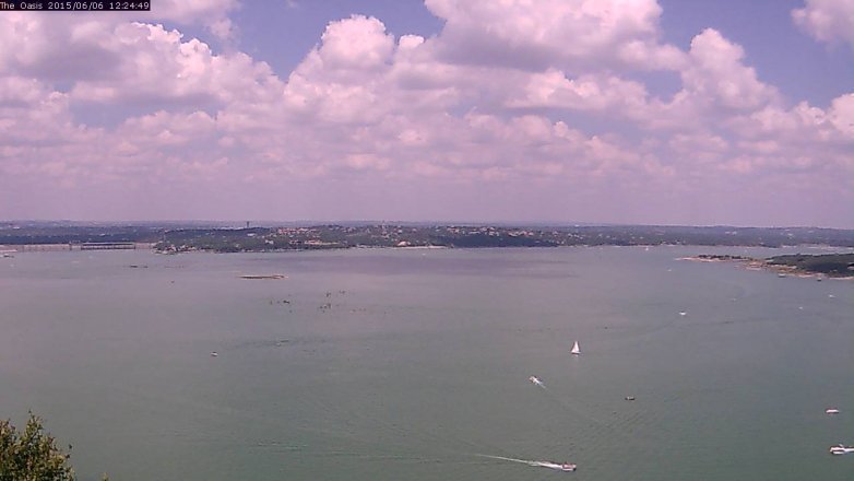 Lake Travis webcam, June 6, 2015 11:30 AM CT
