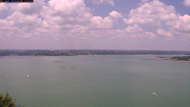 Lake Travis webcam, June 6, 2015 11:40 AM CT