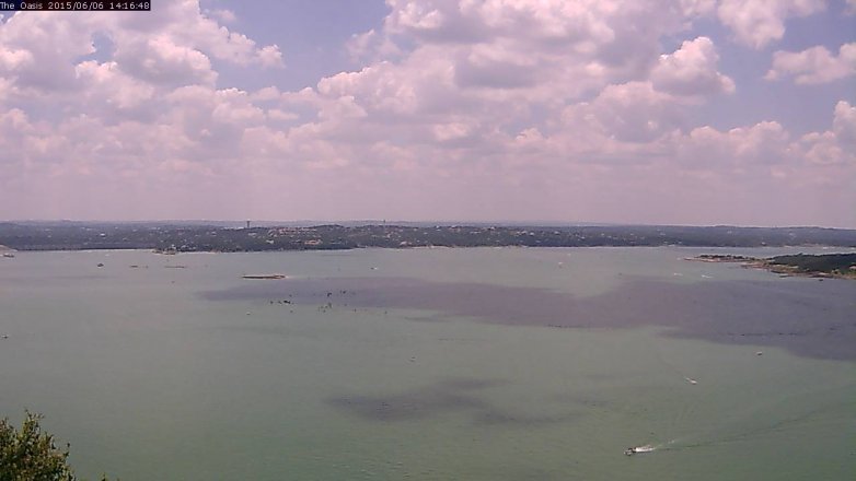 Lake Travis webcam, June 6, 2015 1:25 PM CT