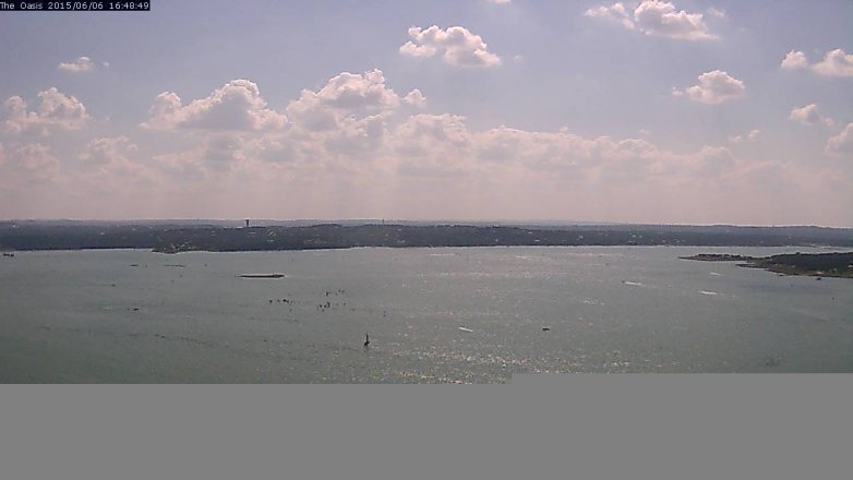 Lake Travis webcam, June 6, 2015 3:55 PM CT