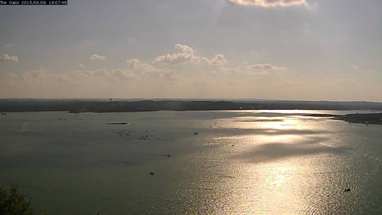Lake Travis webcam, June 6, 2015 5:15 PM CT