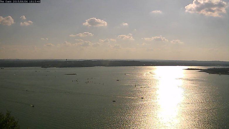 Lake Travis webcam, June 6, 2015 5:20 PM CT