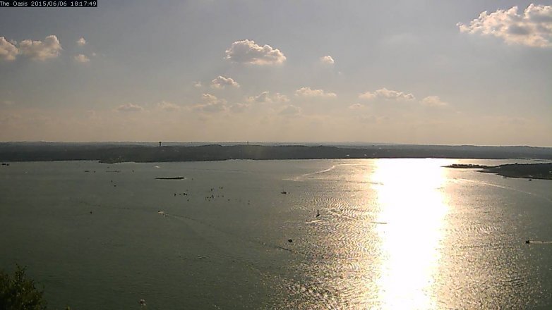 Lake Travis webcam, June 6, 2015 5:25 PM CT