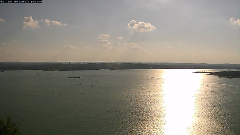 Lake Travis webcam, June 6, 2015 5:30 PM CT