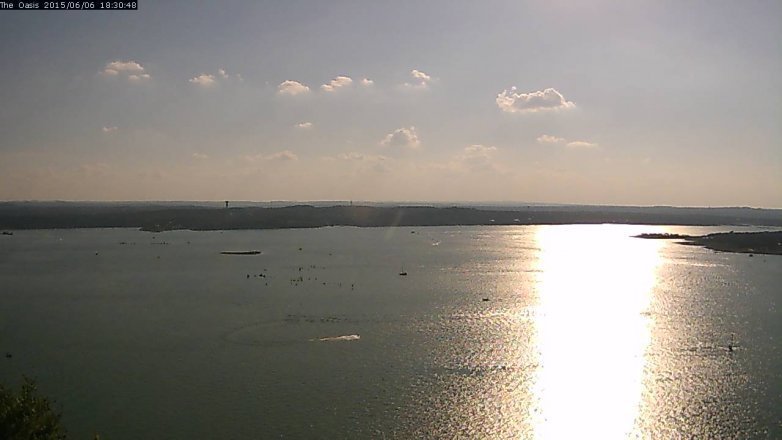 Lake Travis webcam, June 6, 2015 5:35 PM CT