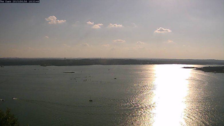 Lake Travis webcam, June 6, 2015 5:40 PM CT
