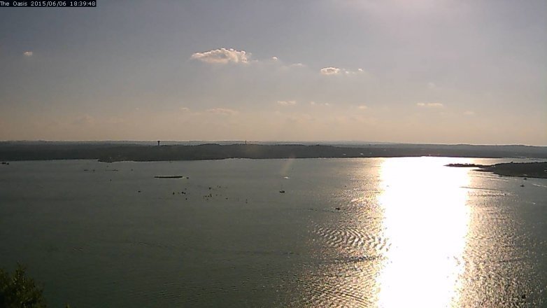 Lake Travis webcam, June 6, 2015 5:45 PM CT