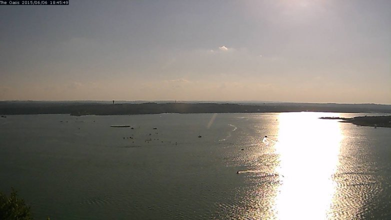 Lake Travis webcam, June 6, 2015 5:50 PM CT