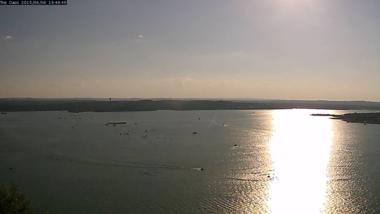 Lake Travis webcam, June 6, 2015 5:55 PM CT