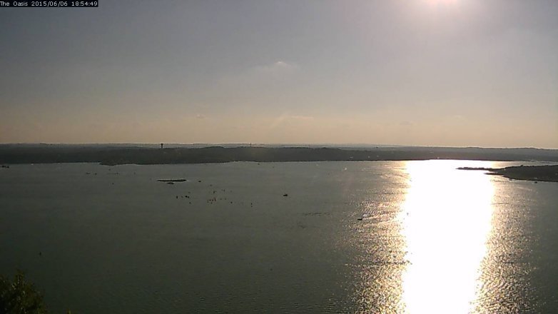 Lake Travis webcam, June 6, 2015 6:00 PM CT