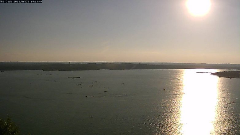 Lake Travis webcam, June 6, 2015 6:20 PM CT