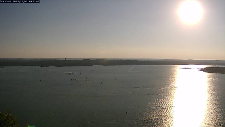 Lake Travis webcam, June 6, 2015 6:30 PM CT
