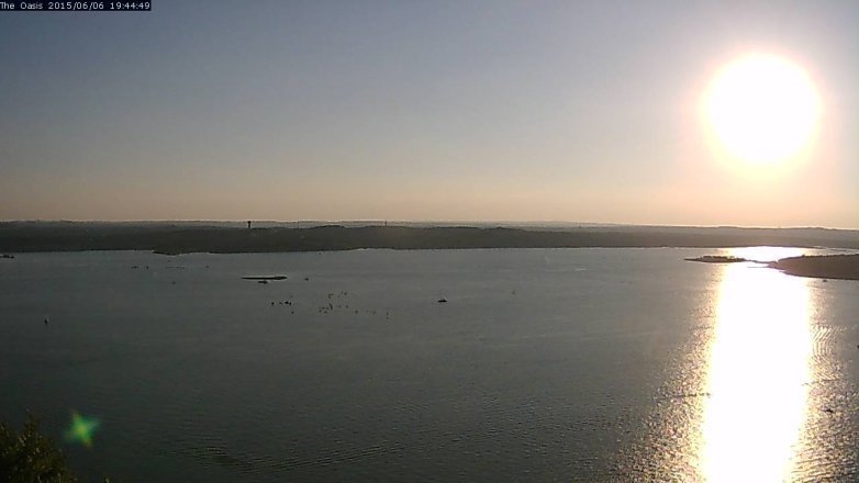 Lake Travis webcam, June 6, 2015 6:50 PM CT