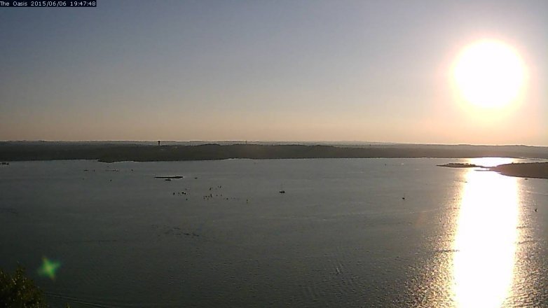 Lake Travis webcam, June 6, 2015 6:55 PM CT