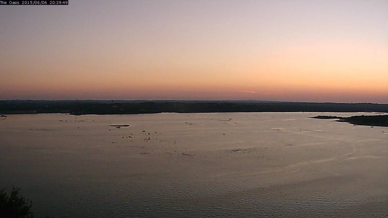 Lake Travis webcam, June 6, 2015 7:45 PM CT