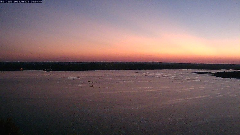 Lake Travis webcam, June 6, 2015 8:00 PM CT