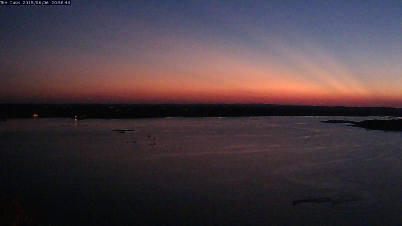 Lake Travis webcam, June 6, 2015 8:05 PM CT