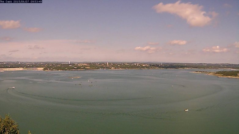 Lake Travis webcam, June 7, 2015 9:00 AM CT