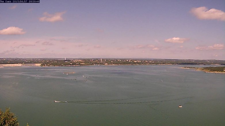 Lake Travis webcam, June 7, 2015 9:05 AM CT