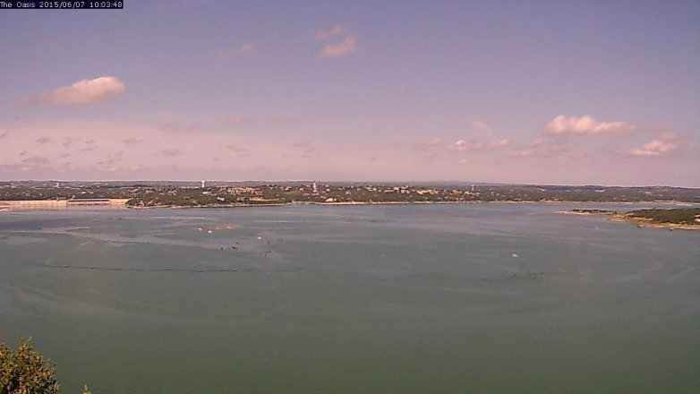 Lake Travis webcam, June 7, 2015 9:10 AM CT