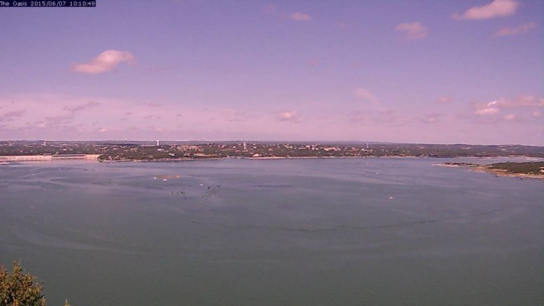 Lake Travis webcam, June 7, 2015 9:15 AM CT