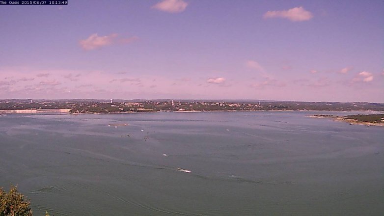 Lake Travis webcam, June 7, 2015 9:20 AM CT