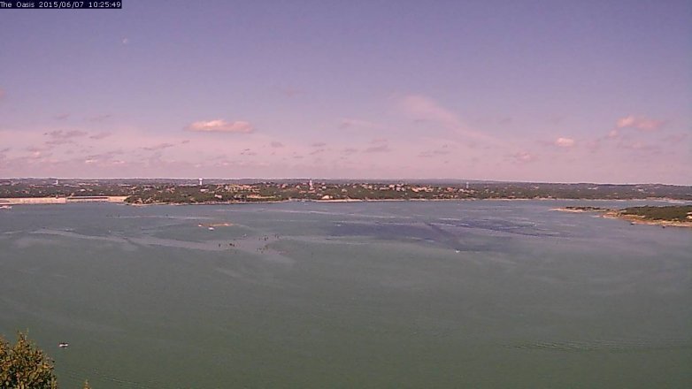 Lake Travis webcam, June 7, 2015 9:30 AM CT