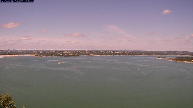 Lake Travis webcam, June 7, 2015 9:35 AM CT