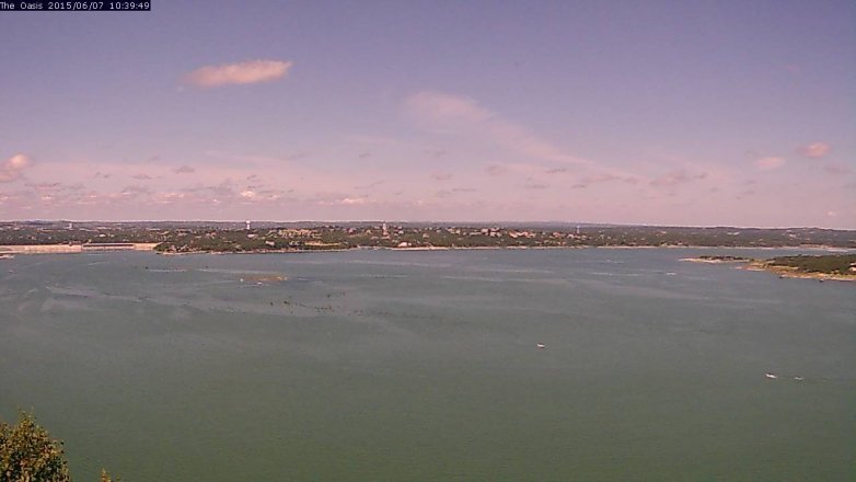 Lake Travis webcam, June 7, 2015 9:45 AM CT