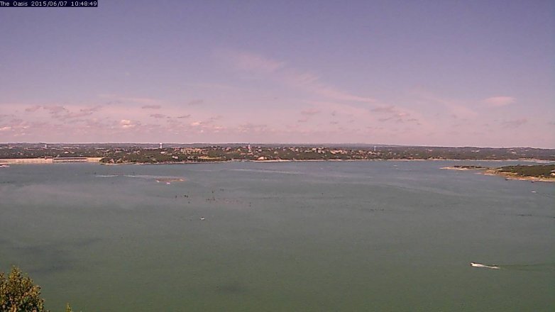 Lake Travis webcam, June 7, 2015 9:55 AM CT