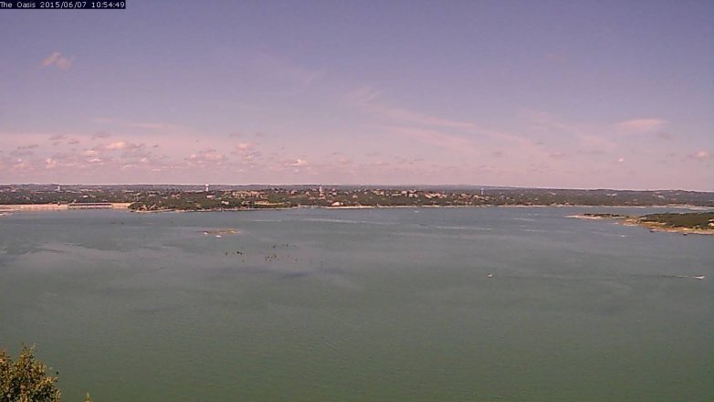 Lake Travis webcam, June 7, 2015 10:00 AM CT