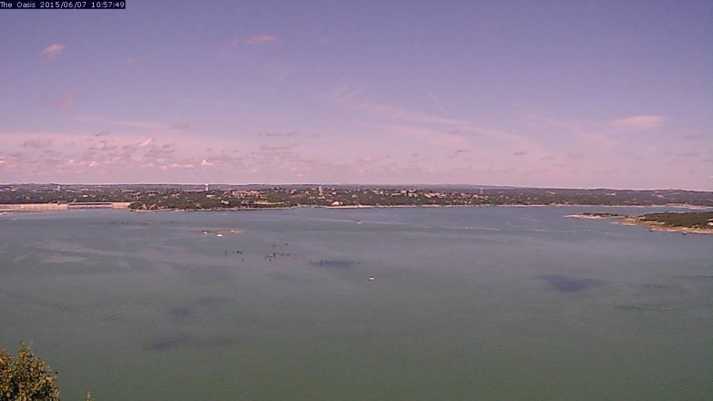 Lake Travis webcam, June 7, 2015 10:05 AM CT