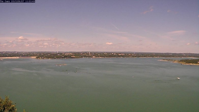 Lake Travis webcam, June 7, 2015 10:10 AM CT