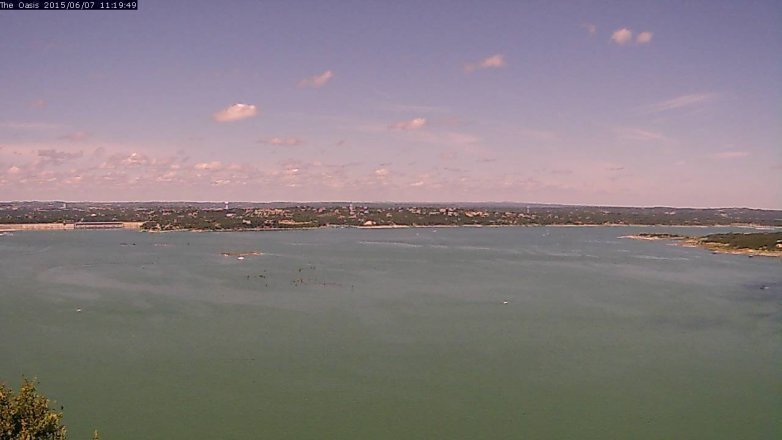 Lake Travis webcam, June 7, 2015 10:25 AM CT
