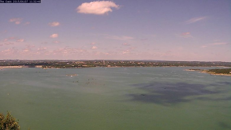 Lake Travis webcam, June 7, 2015 10:40 AM CT