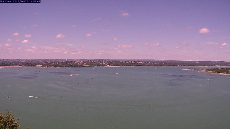 Lake Travis webcam, June 7, 2015 11:05 AM CT