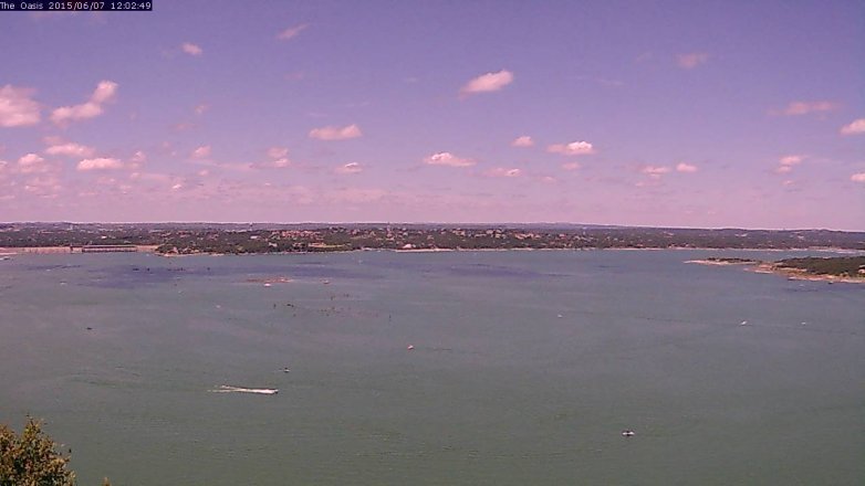 Lake Travis webcam, June 7, 2015 11:10 AM CT