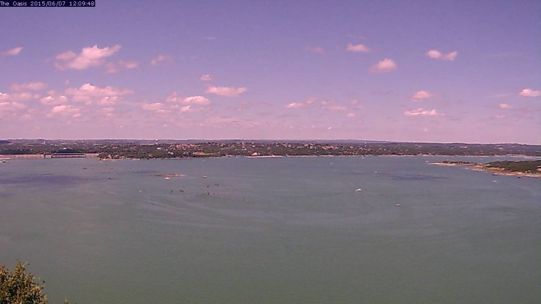 Lake Travis webcam, June 7, 2015 11:15 AM CT