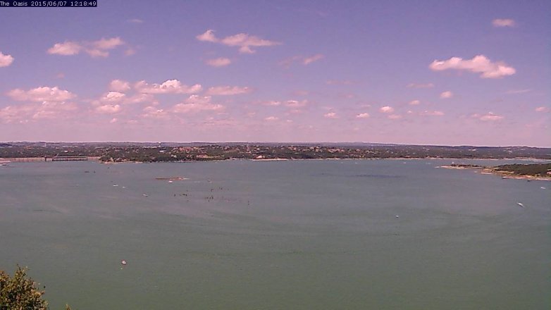 Lake Travis webcam, June 7, 2015 11:25 AM CT