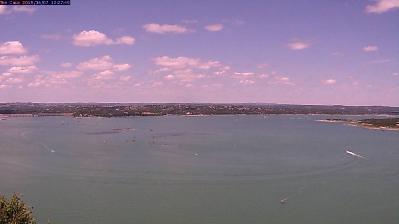 Lake Travis webcam, June 7, 2015 11:35 AM CT