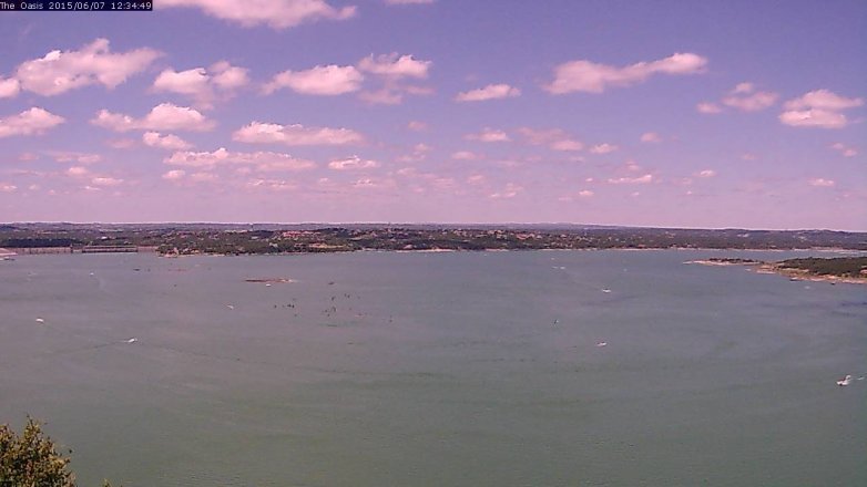 Lake Travis webcam, June 7, 2015 11:40 AM CT